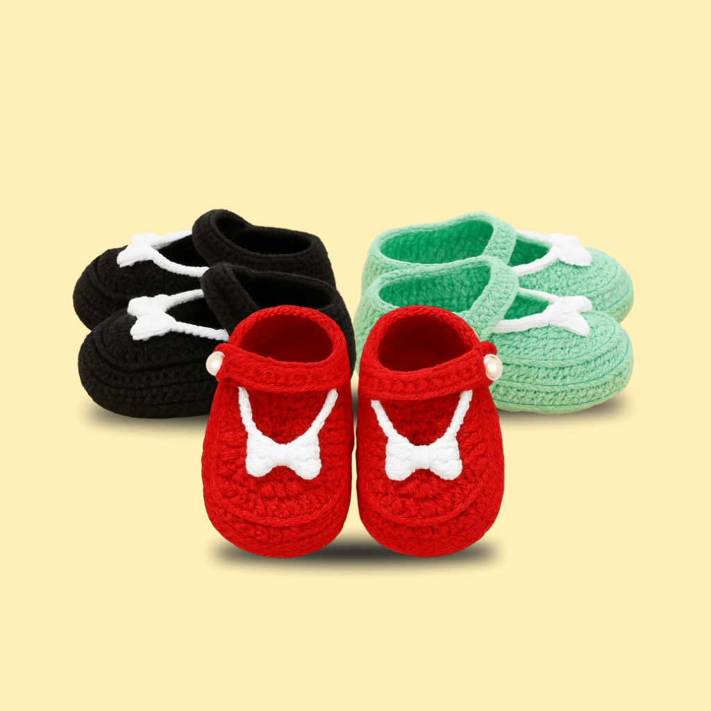 Newborn Baby Crochet Shoes