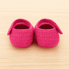 Crochet Pink Baby Shoes
